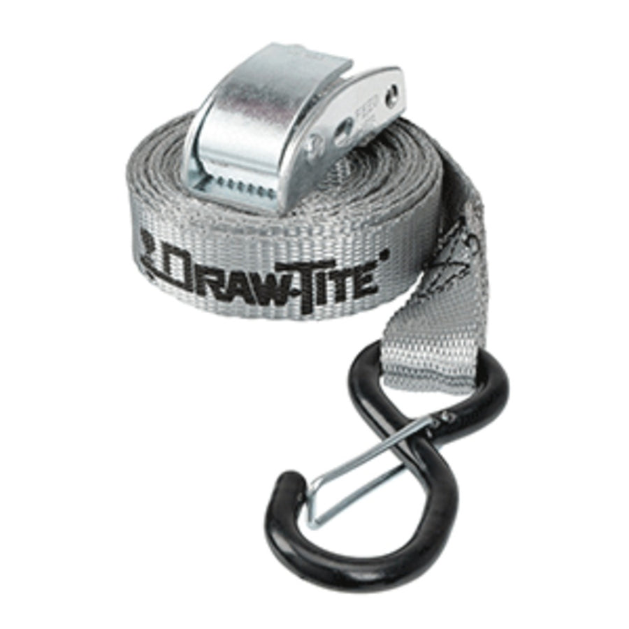 Draw-tite Cambuckle Tie Down W/hooks 1 X 10' - Grey Web