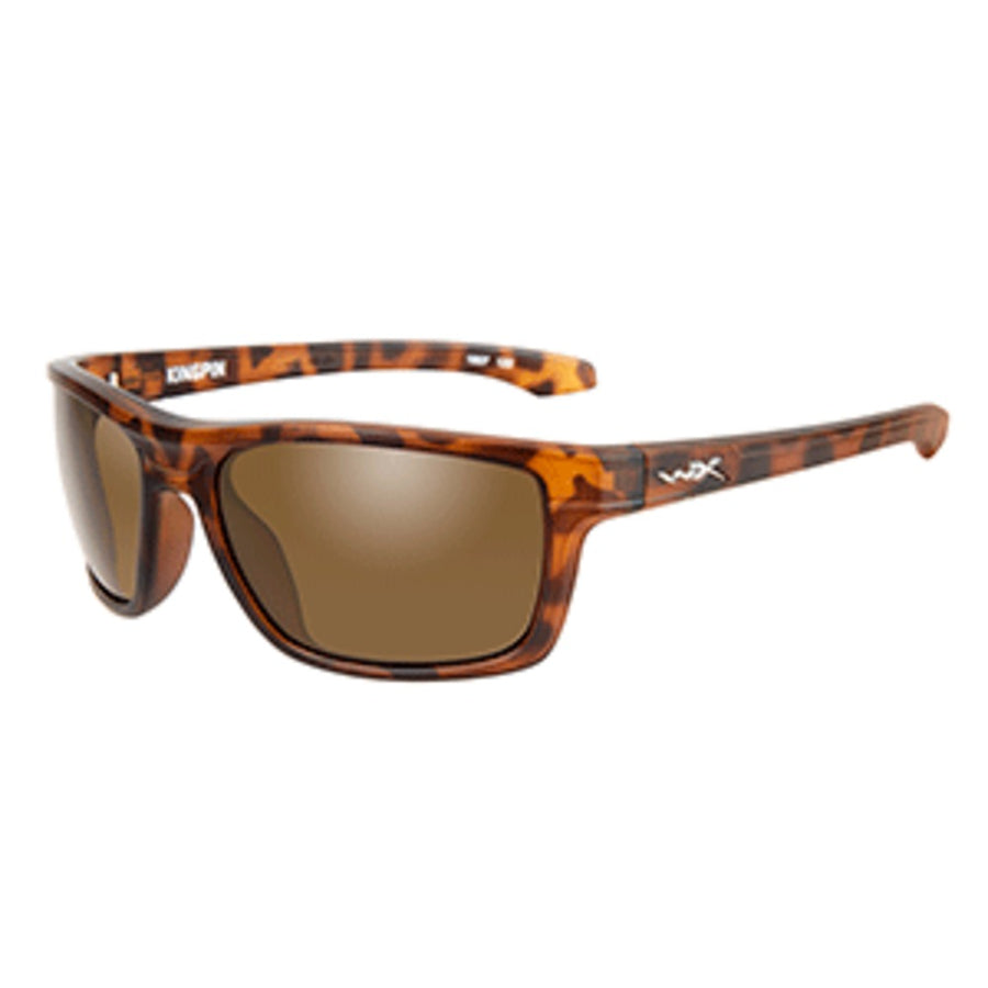 Wiley X Kingpin Sunglasses - Brown Lens - Matte Demi Frame