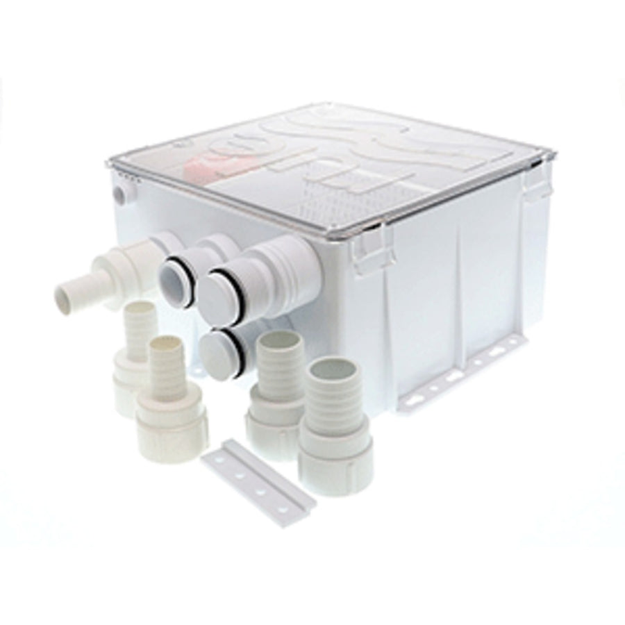 Rule Shower Drain Box W/800 Gph Pump - 12v