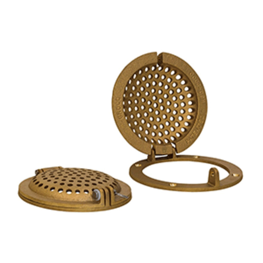 Groco Bronze Round Hull Strainer W/access Door F/up To 1 Thru-hull