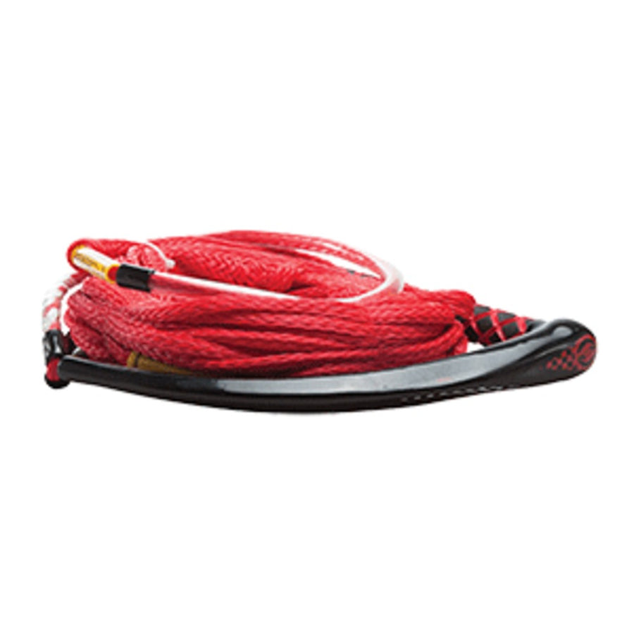 Hyperlite Apex Pe Eva Handle - 65' Wakeboard Rope - Red - 4 Sections - 15 Handle