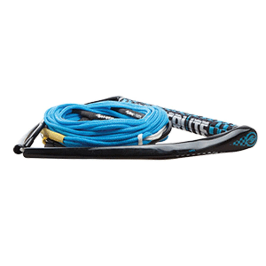 Hyperlite 75' Rope W/chamois Handle Fuse Mainline Combo - Blue - 5 Section - 15 Handle