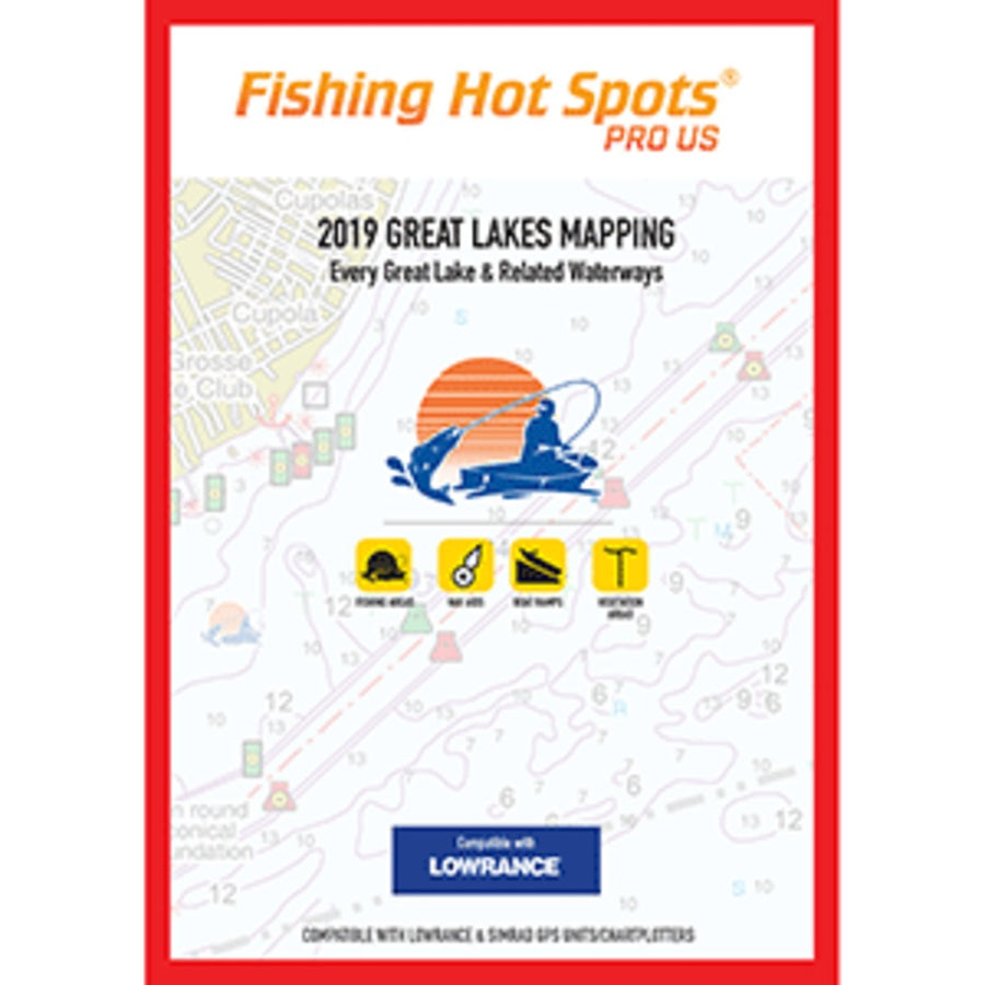 Fishing Hot Spots Pro Gl 2019 Great Lakes Mapping Every Great Lake & Related Waterway For Lowrance & Simrad Units