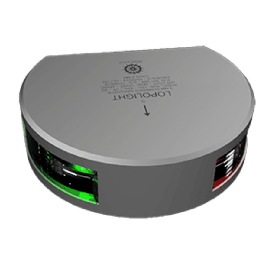 Lopolight Combined Starboard & Port Sidelight 2nm/112.5°+ 112.5° - Silver Housing - Vertical Mount