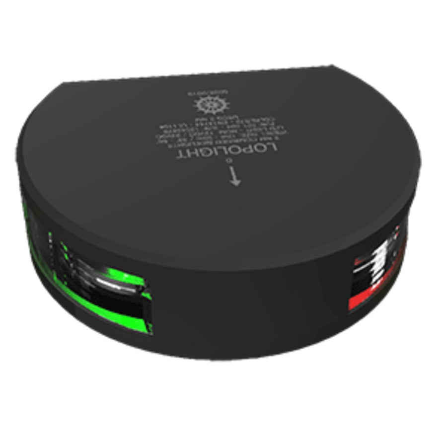 Lopolght Combined Starboard & Port Sidelight 2nm/112.5°+ 112.5° - Black Housing - Vertical Mount