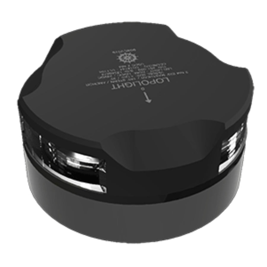 Lopolight Masthead & Anchor Light - 2nm - Black Housing - Horizontal Mount
