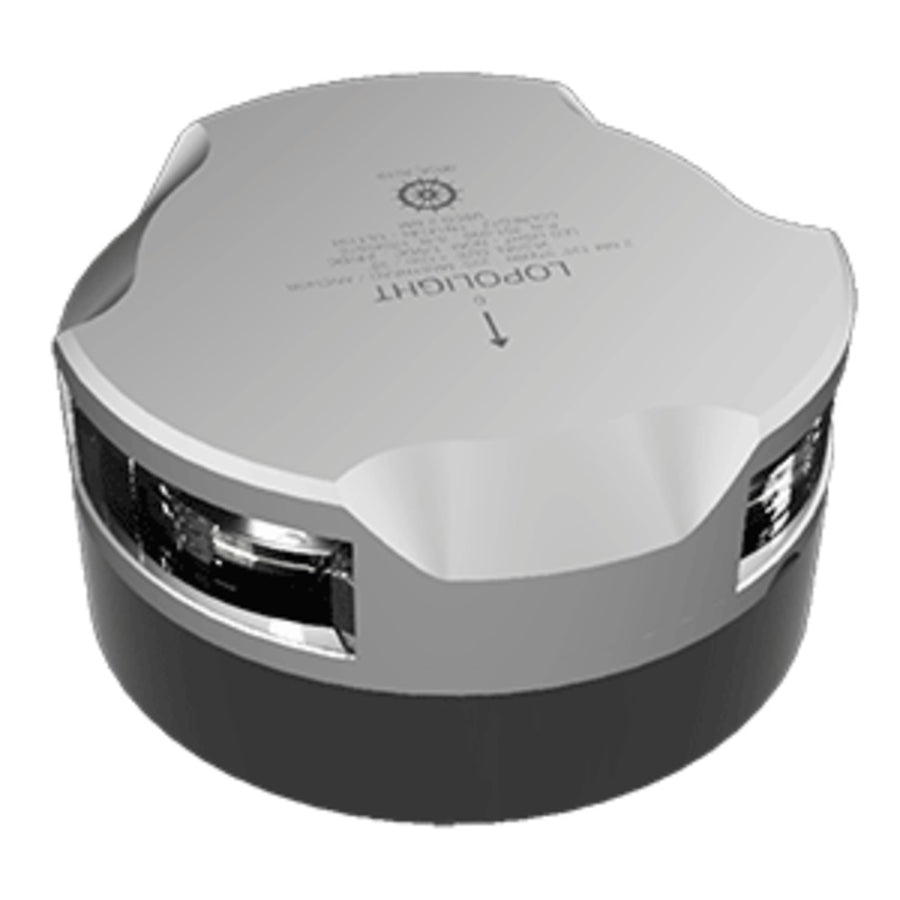 Lopolight Masthead, Anchor & Stern Light - 2nm - Single - Silver Housing - Horizontal Mount F/sailing Vessels