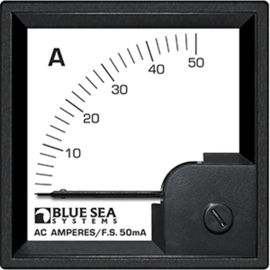 Blue Sea 1058 Ac Din Ammeter - 0 To 50a W/coil