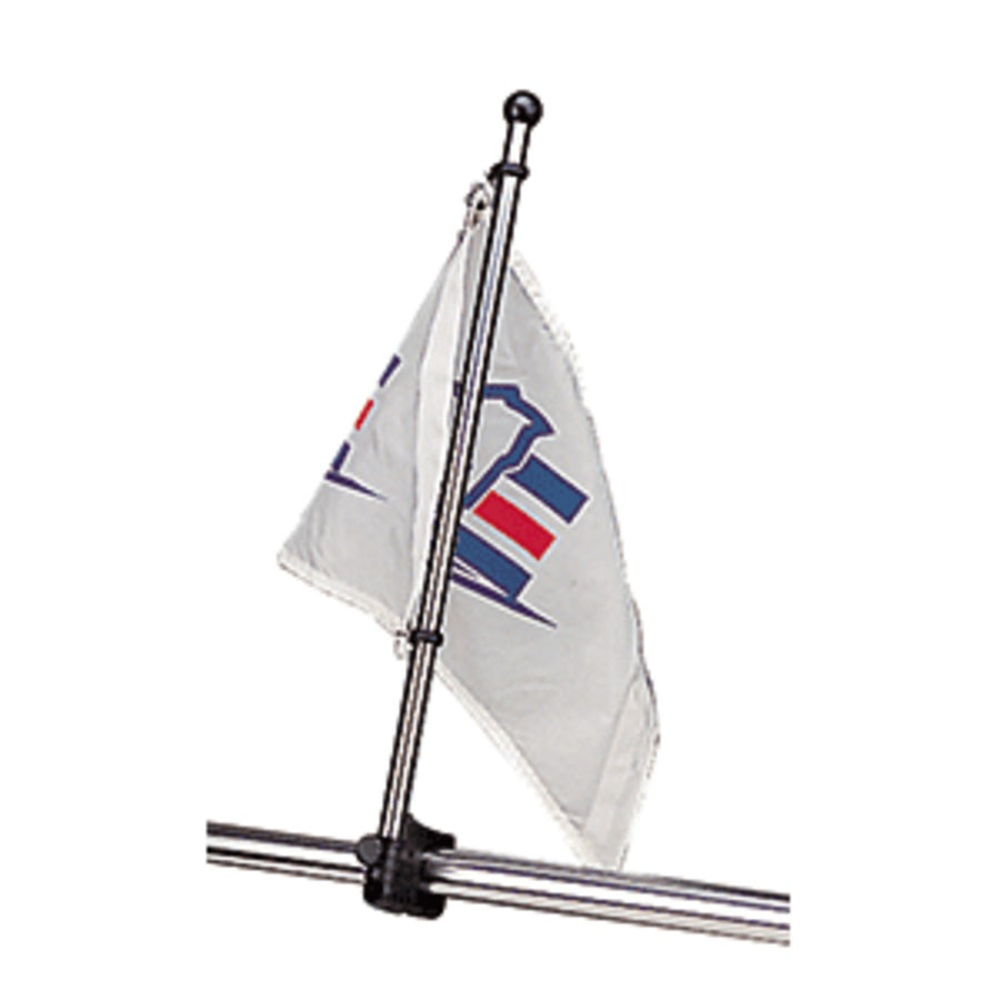 Sea-dog Stainless Steel Rail Mount Flagpole - 30