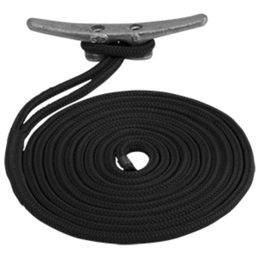 Sea-dog Double Braided Nylon Dock Line - 1/2 X 20' - Black