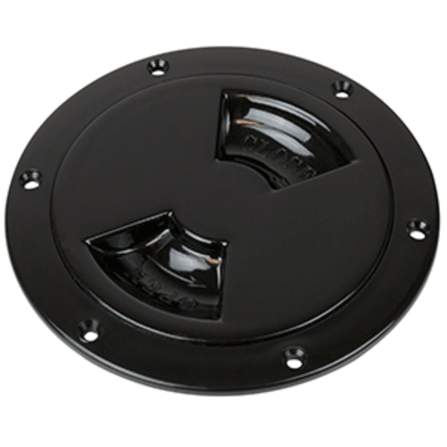 Sea-dog Smooth Quarter Turn Deck Plate - Black - 4