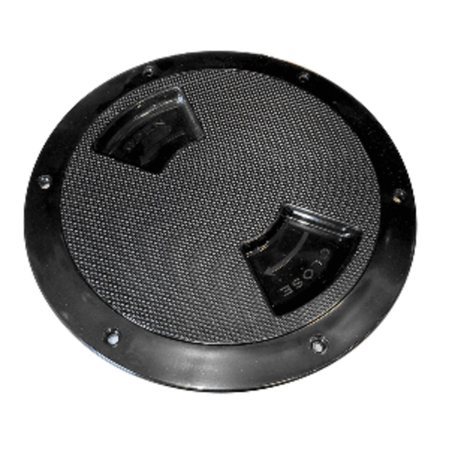Sea-dog Textured Quarter Turn Deck Plate - Black - 6