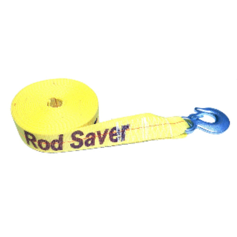 Rod Saver Heavy-duty Winch Strap Replacement - Yellow - 2 X 25'