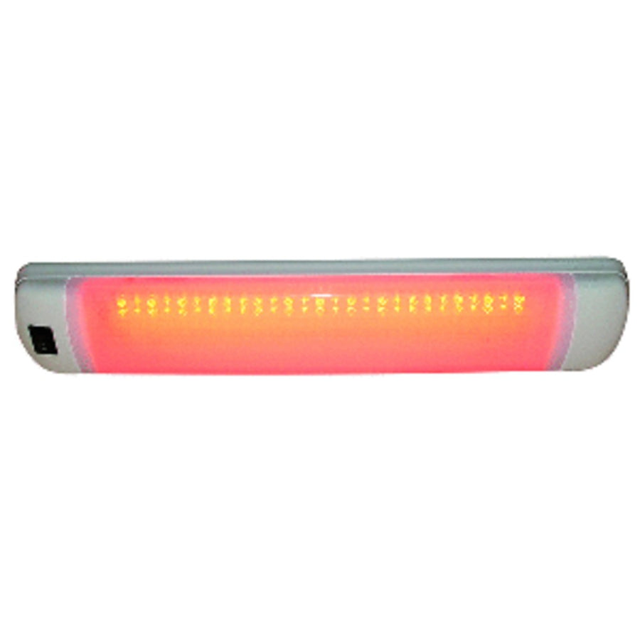 Aqua Signal Maputo Rectangular Multipurpose Interior Light W/rocker Switch - Red/white Led