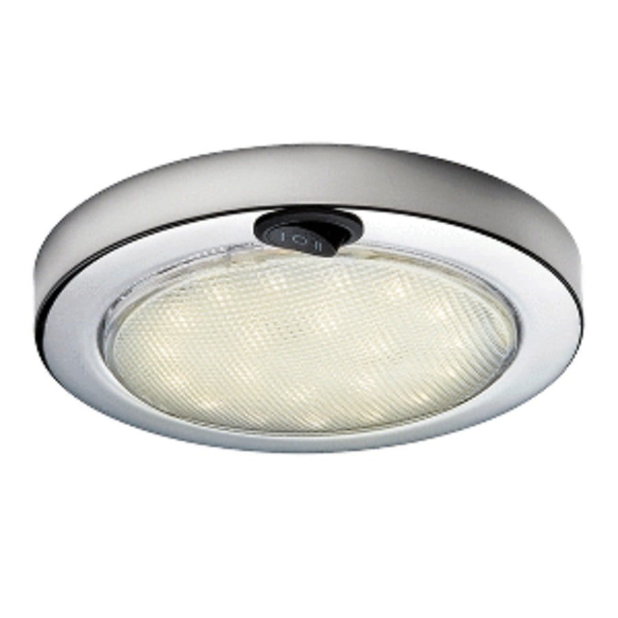 Aqua Signal Colombo Led Dome Light - Warm White/red W/stainless Steel Housing