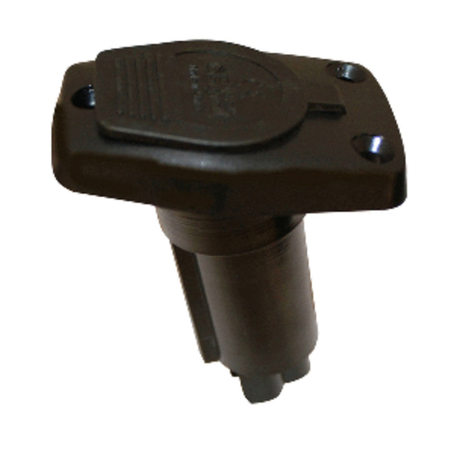 Aqua Signal Series 20 Polycarbonate Deck Mount Plug-in Pole Light Base - Black