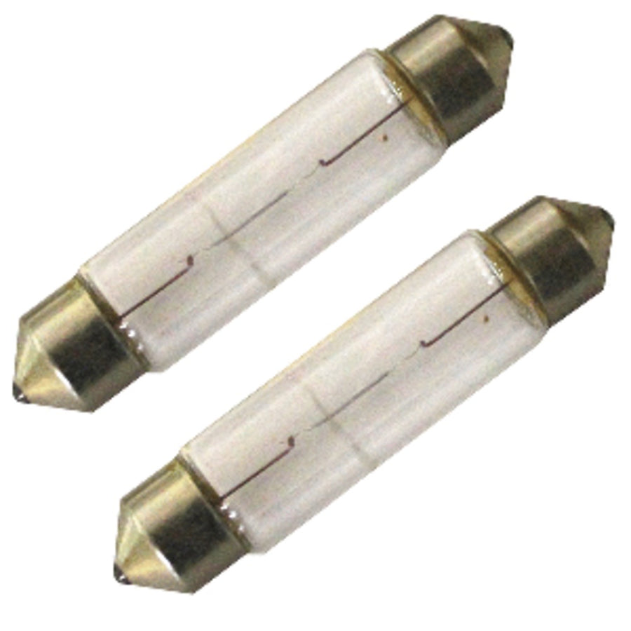 Aqua Signal 10w/12v Convex Festoon Bulb F/new Style Series 25 Navigation Lights - Pair