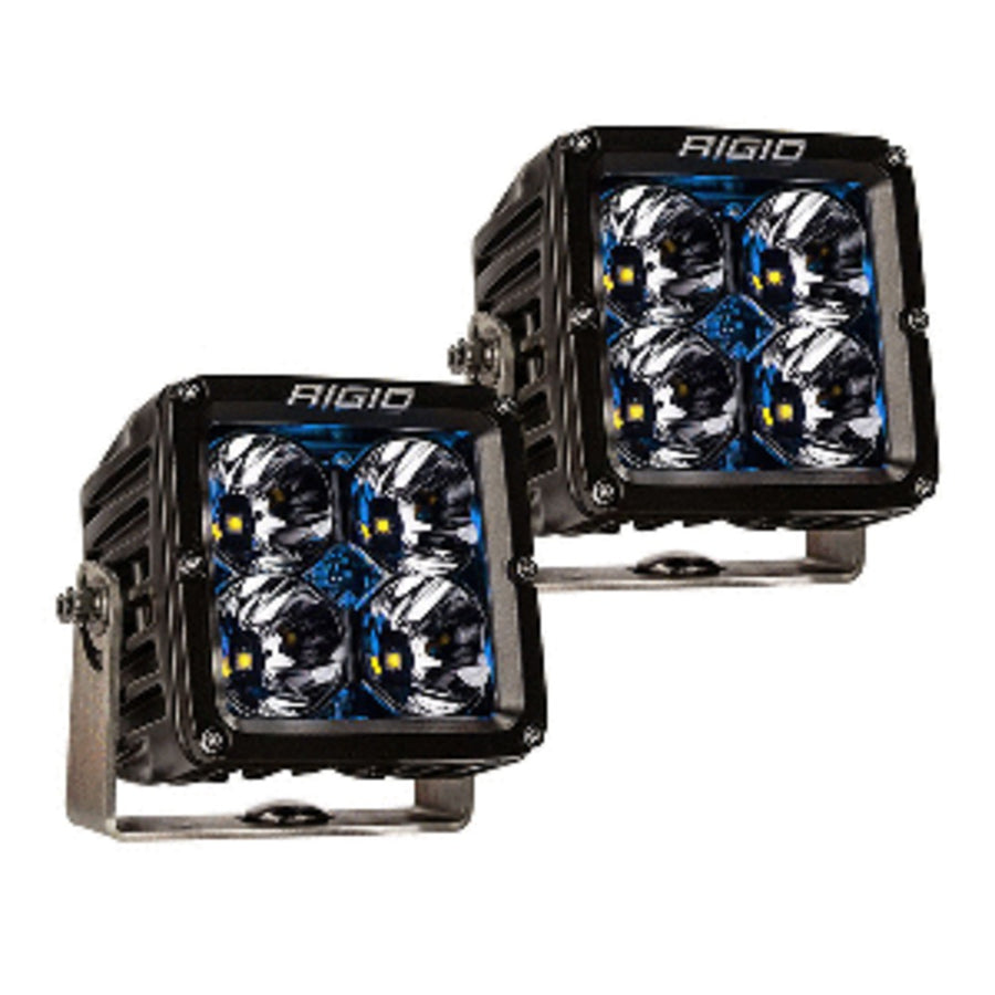 Rigid Industries Radiance Pod Xl - Black Case W/blue Backlight - Pair