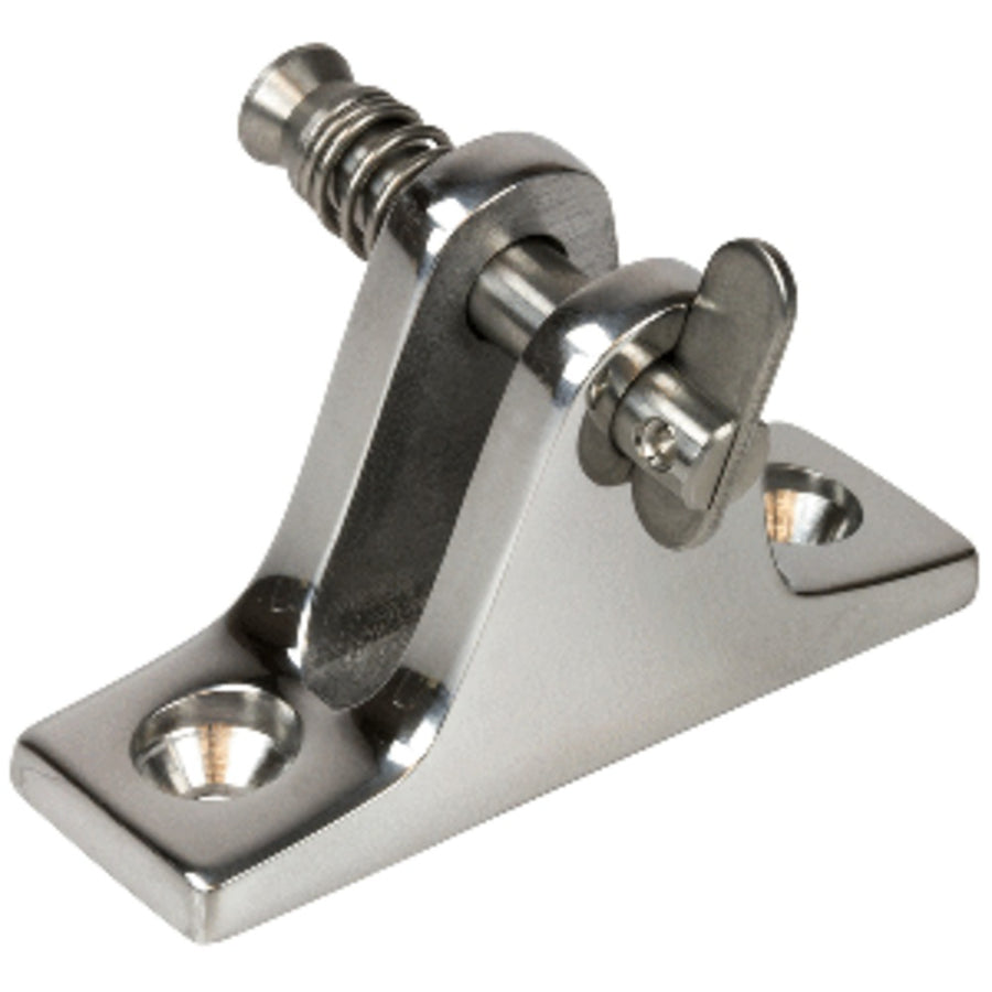 Sea-dog Stainless Steel Angle Base Deck Hinge - Removable Pin