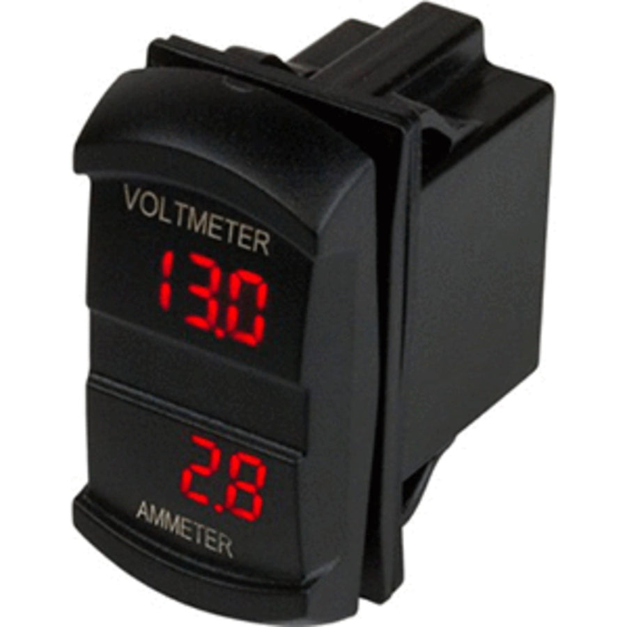 Sea-dog Dual Volt/amp Meter Rocker Style Switch