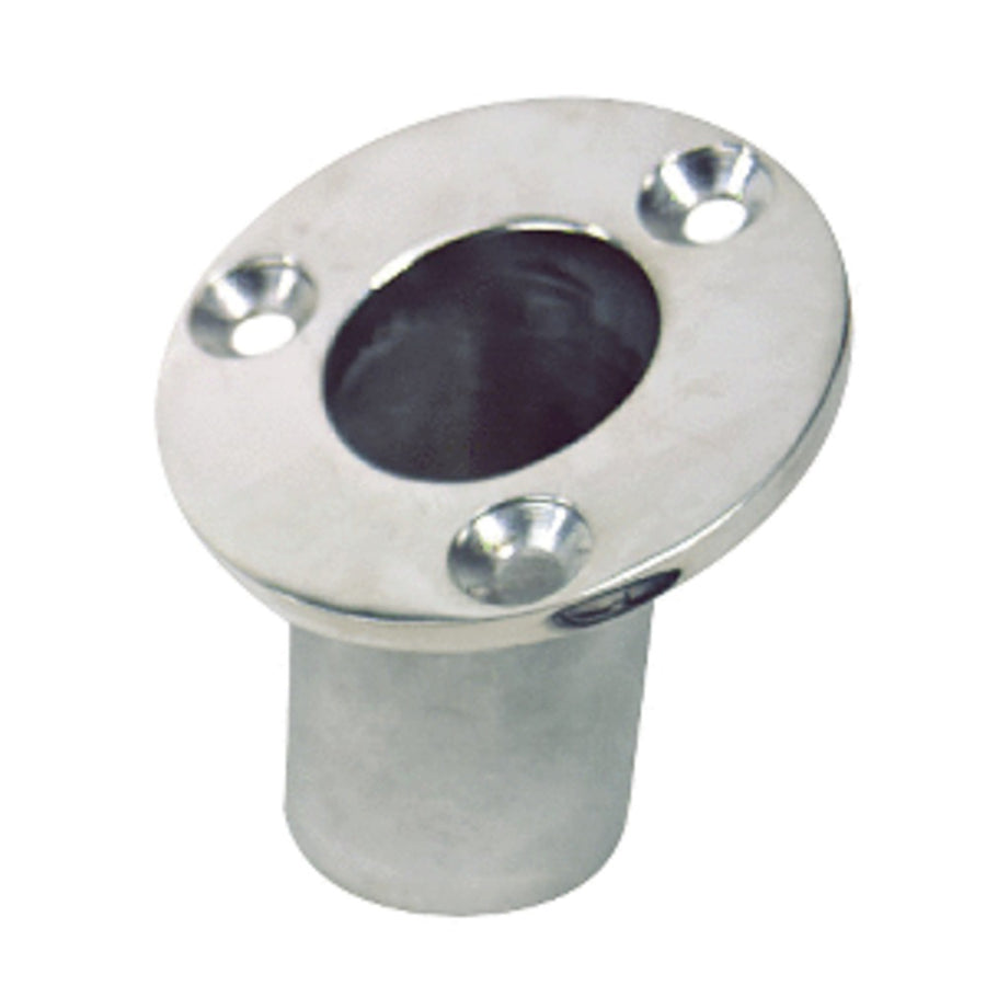 Sea-dog Flush Mount Flagpole Socket - 25° - 1-1/4 Id - 316 Stainless Steel