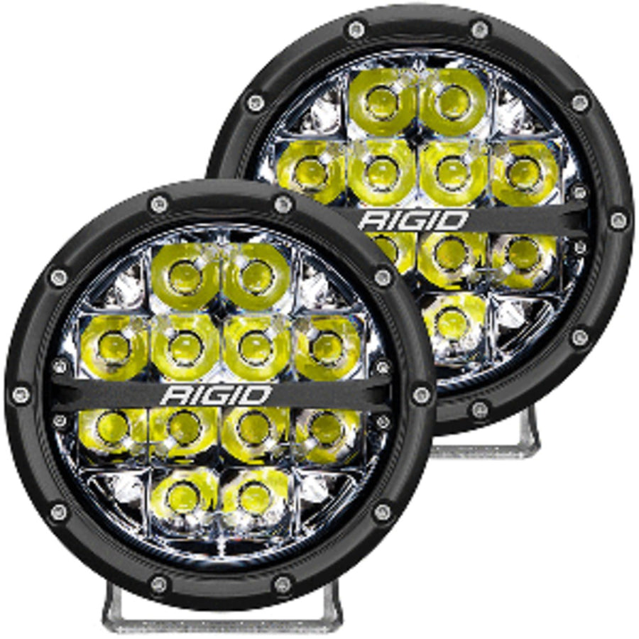 Rigid Industries 360-series 6 Led Off-road Fog Light Spot Beam W/white Backlight - Black Housing
