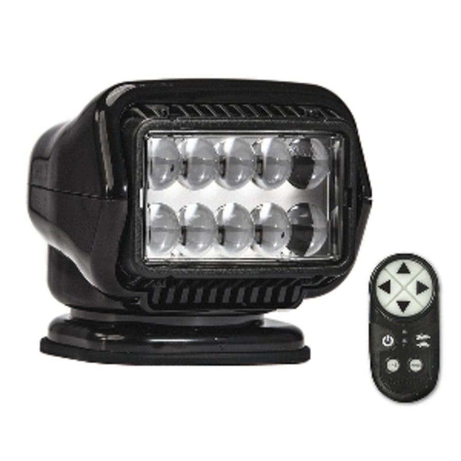 Golight Stryker St Series Permanent Mount Black Led W/wireless Handheld Remote