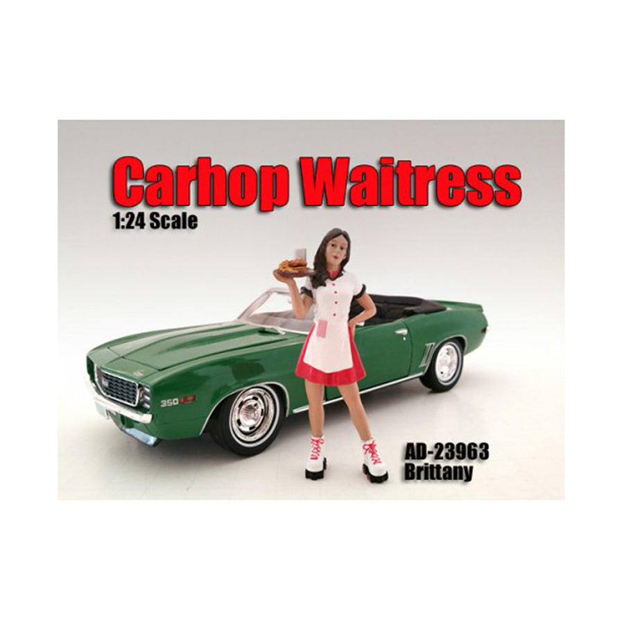 Carhop Waitress Brittany Figurine For 1/24 Scale Models By American Diorama 23963