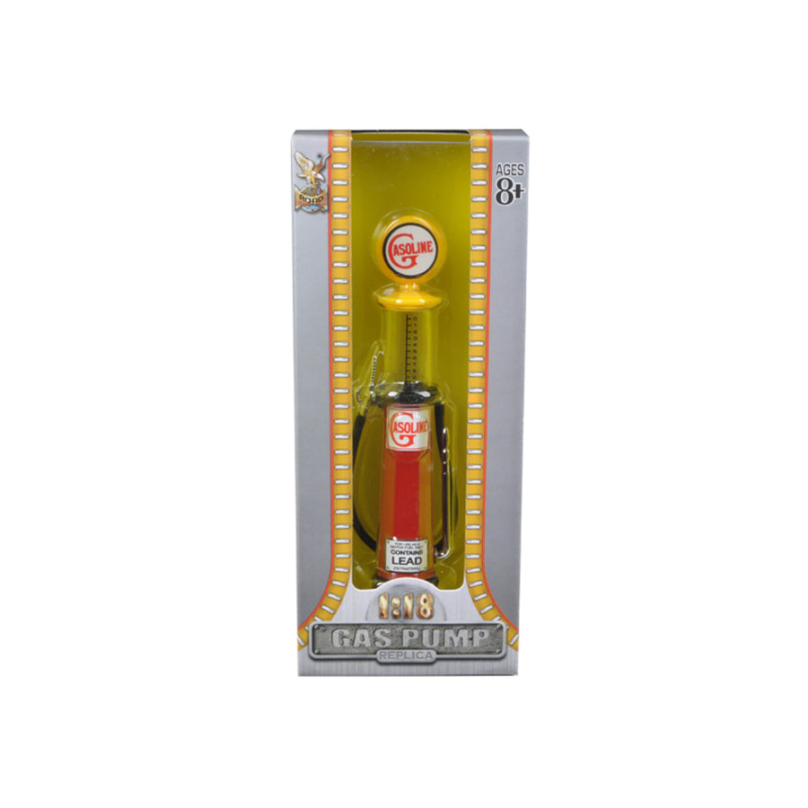 Gasoline Vintage Gas Pump Cylinder 1/18 Diecast Replica By Road Signature Ym98622