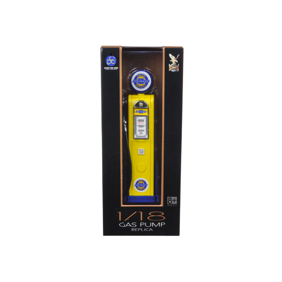Chevy Gasoline Vintage Gas Pump Digital 1/18 Diecast Replica By Yat Ming 98641
