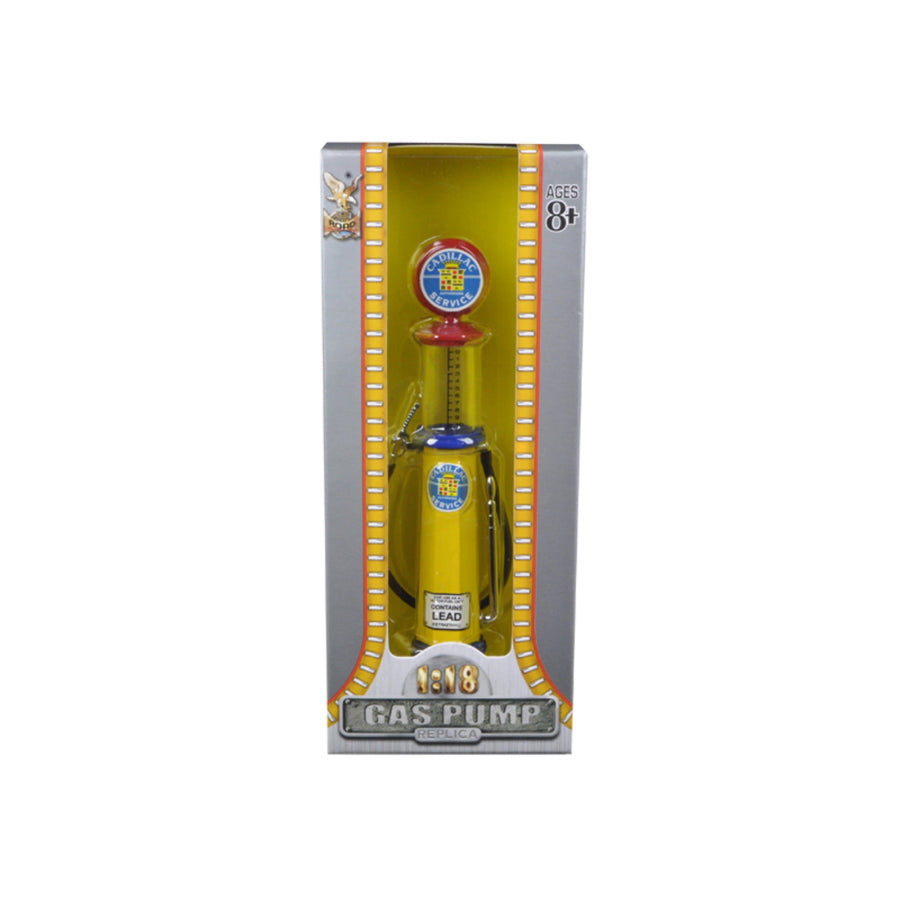 Cadillac Gasoline Vintage Gas Pump Cylinder 1/18 Diecast Replica By Road Signature 98692