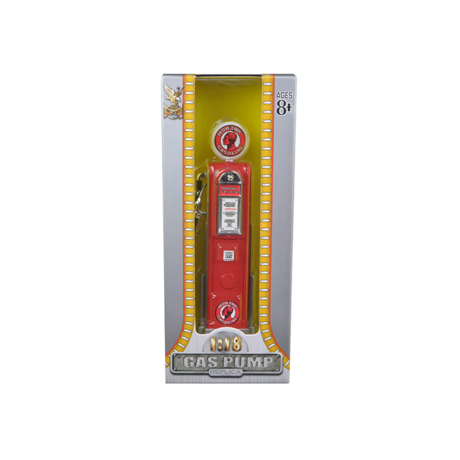Mohawk Gasoline Vintage Gas Pump Digital 1/18 Diecast Replica By Road Signature 98771