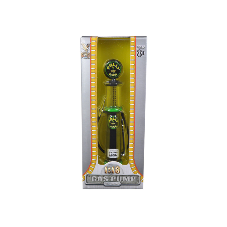 Polly Gasoline Vintage Gas Pump Cylinder 1/18 Diecast Replica By Road Signature 98782