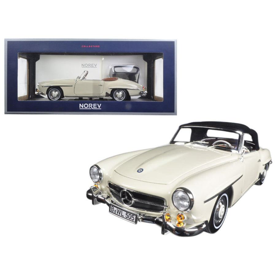 1957 Mercedes 190 Sl Beige 1/18 Diecast Model Car By Norev 183539