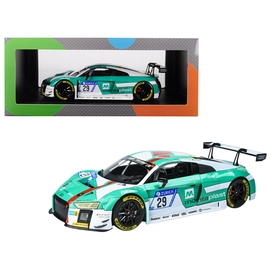 Audi R8 Lms #29 C. De Phillippi/ C. Mies/ K. Van Der Linde/ M. Winkelhock Montaplast Audi Sport Team Land 1/18 Diecast Model Car By Paragon 88110