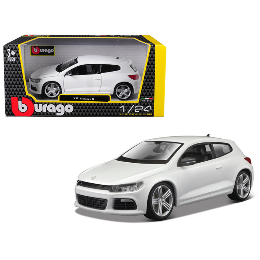 Volkswagen Scirocco R White 1/24 Diecast Model Car By Bburago 21060w