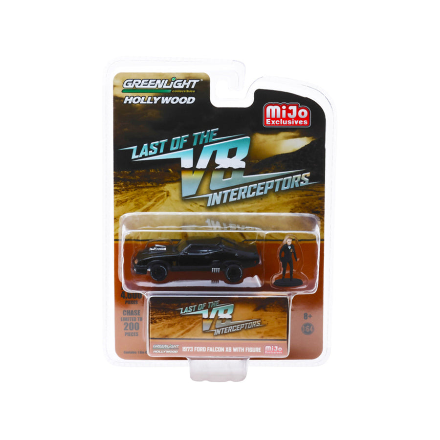 1973 Ford Falcon Xb With Figure The Last Of The V8 Interceptors (1979) Movie Limited Edition To 4,600 Pieces Worldwide 1/64 Diecast Model Car By Greenlight 51208