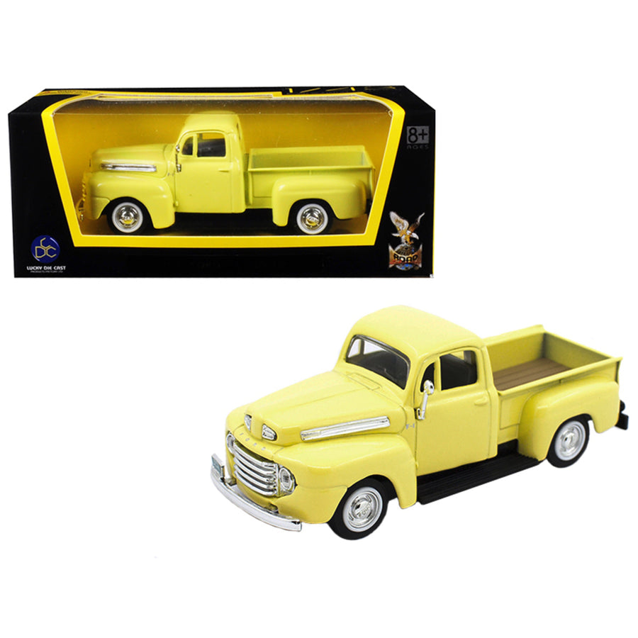 1948 Ford F-1 Pickup Truck Yellow 1/43 Diecast Model Car By Road Signature 94212y