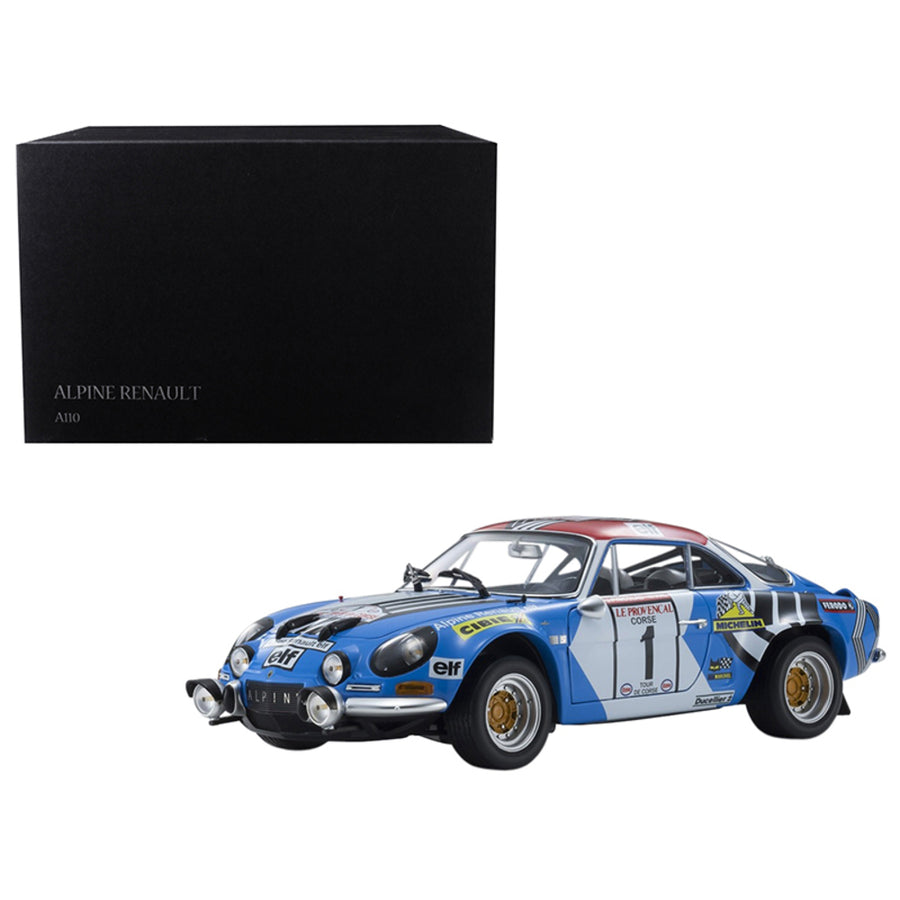 Renault Alpine A110 #1 Jean-pierre Nicolas/ Michel Vial Winners 1973 Tour De Corse Rally 1/18 Diecast Model Car By Kyosho 08485a