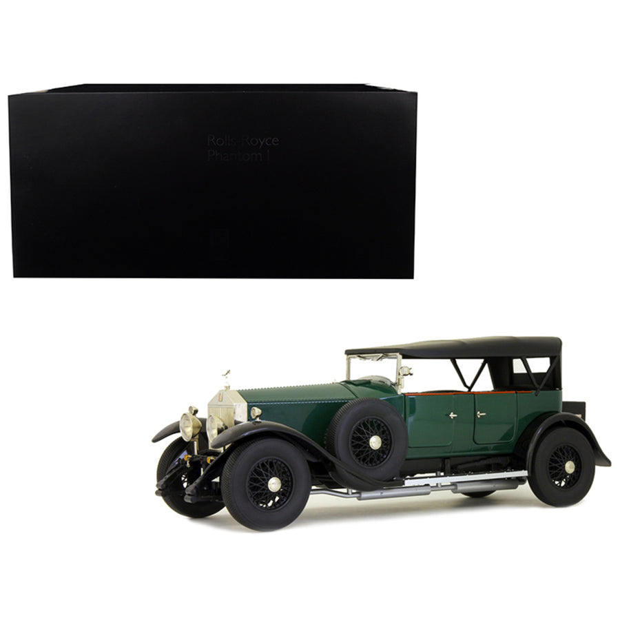 Rolls Royce Phantom I Green With Black Interior 1/18 Diecast Model Car By Kyosho 08931g