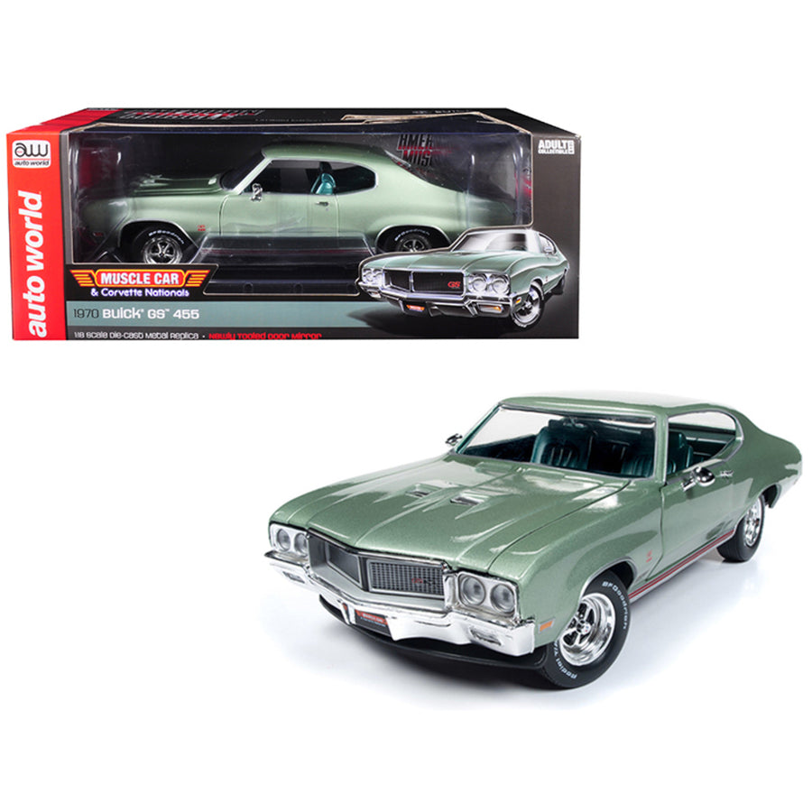 1970 Buick Grand Sport Gs 455 Hardtop Mcacn (muscle Car And Corvette Nationals) Seamist Green Limited Edition To 1,002 Pieces Worldwide 1/18 Diecast Model Car By Autoworld Amm1149