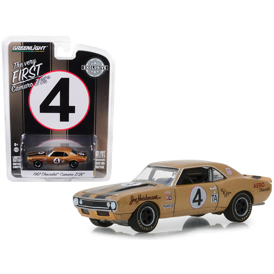 1967 Chevrolet Camaro Z/28 #4 Johnny Moore Aero Chevrolet Hobby Exclusive 1/64 Diecast Model Car By Greenlight 30001