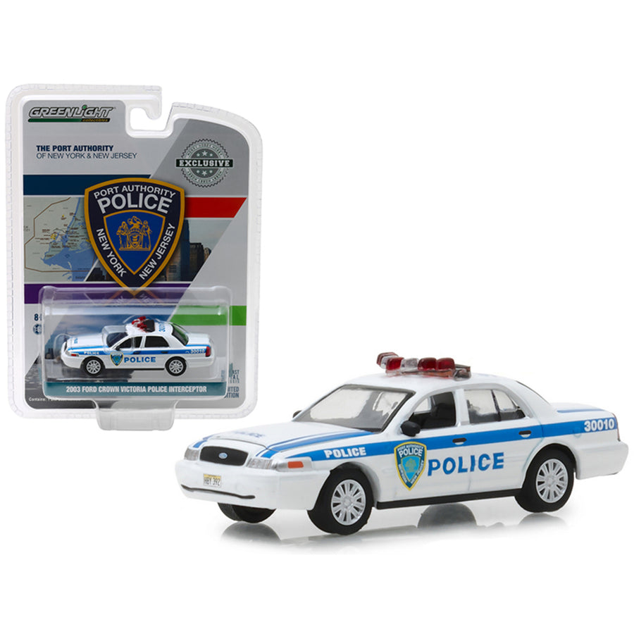 2003 Ford Crown Victoria Police Interceptor Port Authority Of New York & New Jersey Police Hobby Exclusive 1/64 Diecast Model Car By Greenlight 30010