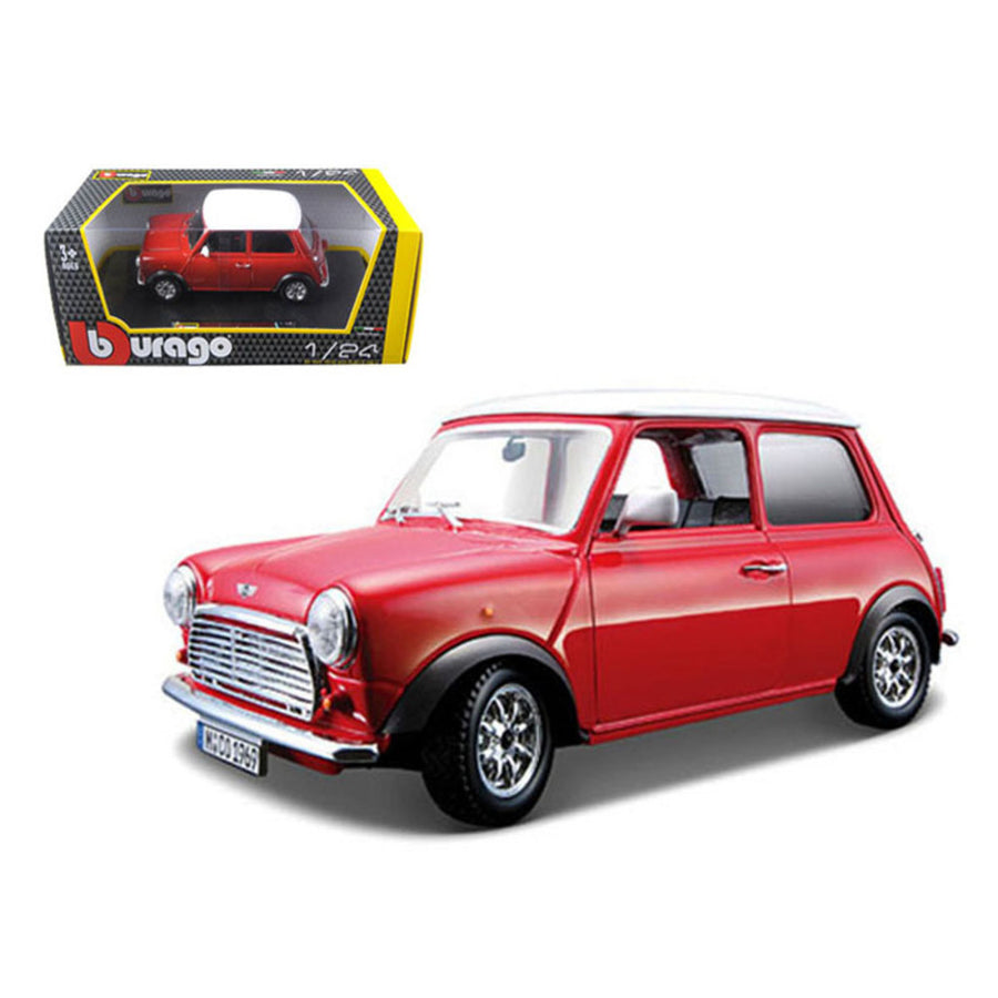 1969 Mini Cooper Red 1/24  Diecast Model Car By Bburago 22011r