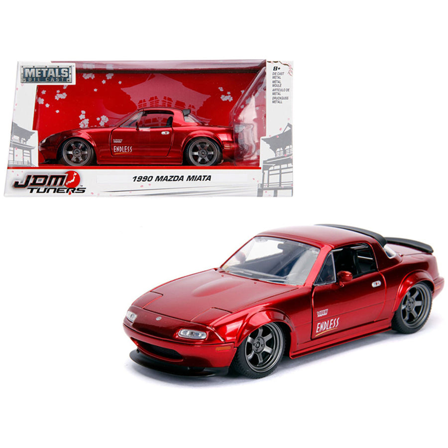 1990 Mazda Miata Endless Candy Red Jdm Tuners 1/24 Diecast Model Car By Jada 30938