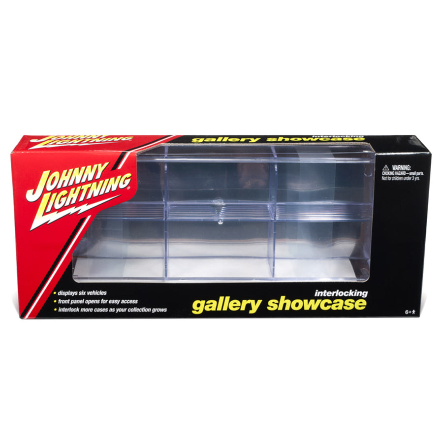 6 Car Interlocking Acrylic Display Show Case For 1/64 Scale Model Cars By Johnny Lightning Jldc001