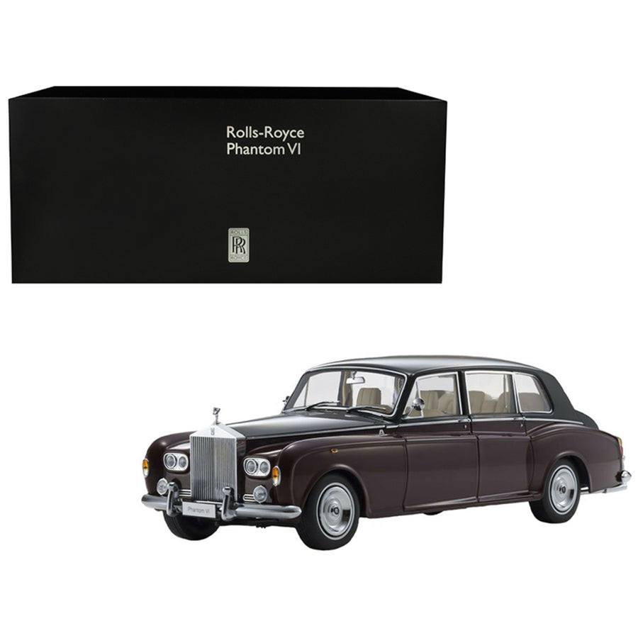 Rolls Royce Phantom Vi Red With Black Top 1/18 Diecast Model Car By Kyosho 08905rbk