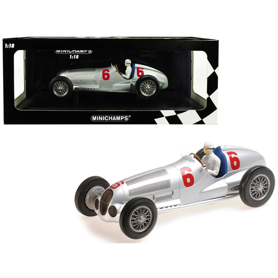 Mercedes Benz W125 (daimler-benz Ag) #6 Rudolf Caracciola 2nd Place Eifelrennen Nurburgring (1937) Limited Edition To 402 Pieces Worldwide 1/18 Diecast Model Car By Minichamps 155373106