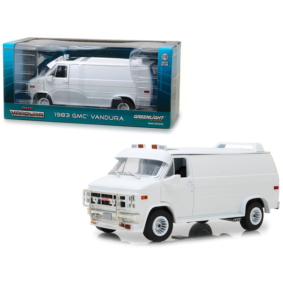1983 Gmc Vandura Custom White 1/18 Diecast Model Car By Greenlight 13522
