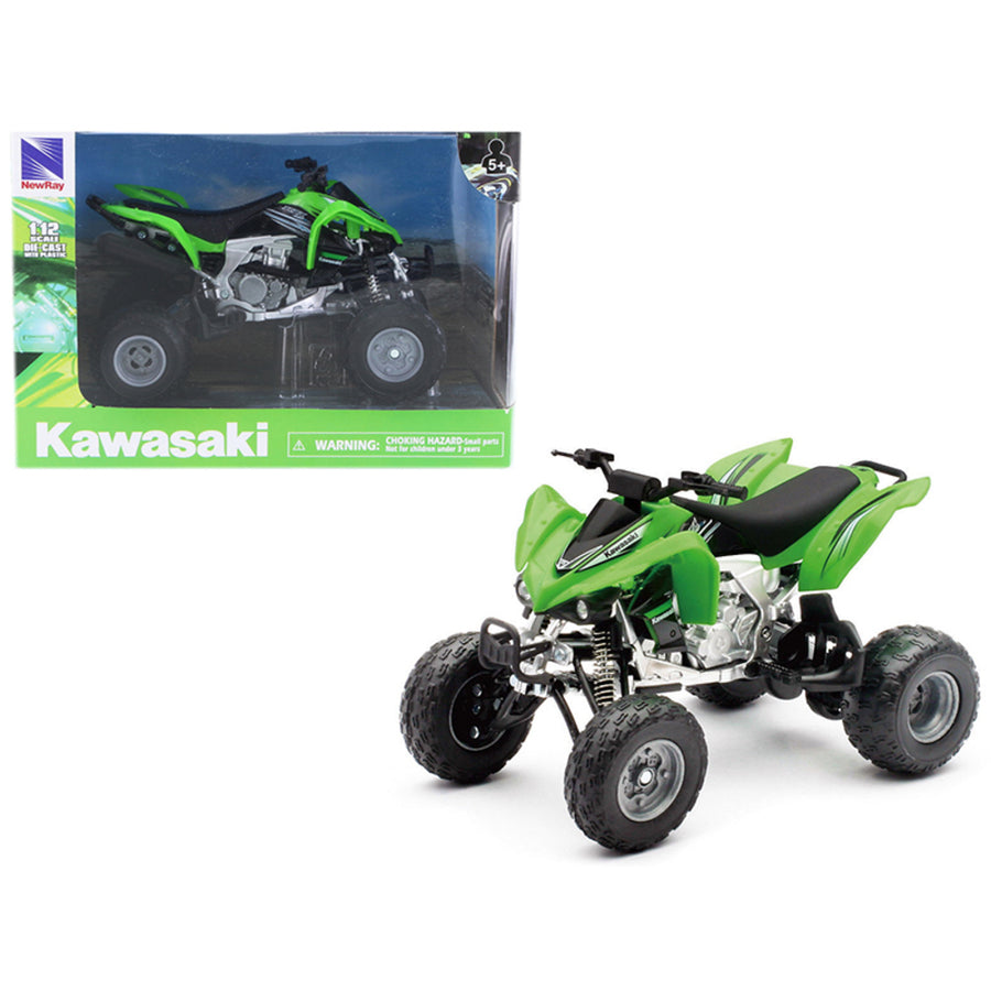 Kawasaki Kfx 450r Atv Green 1/12 Motorcycle Model By New Ray 57503s